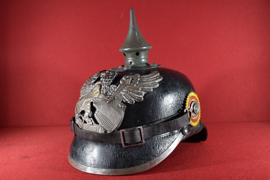 WW1 GERMAN SPIKE HELMET (PICKELHAUBE) BADEN-SOLD